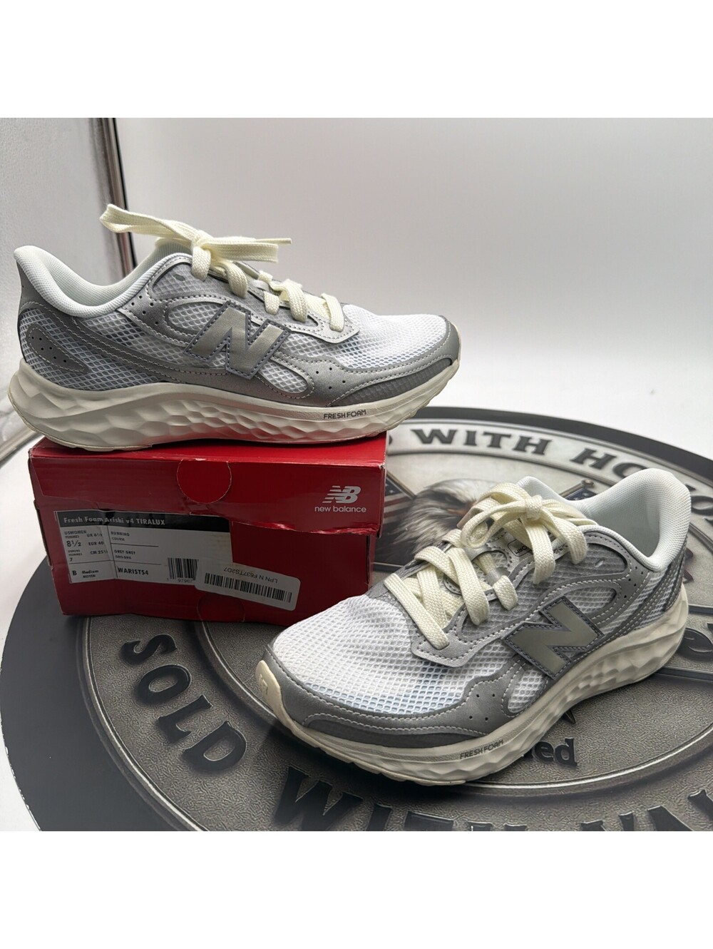 New Balance Fresh Foam Arishi V4 Tiralux Sneakers Women's Beige Shoes - 8.5